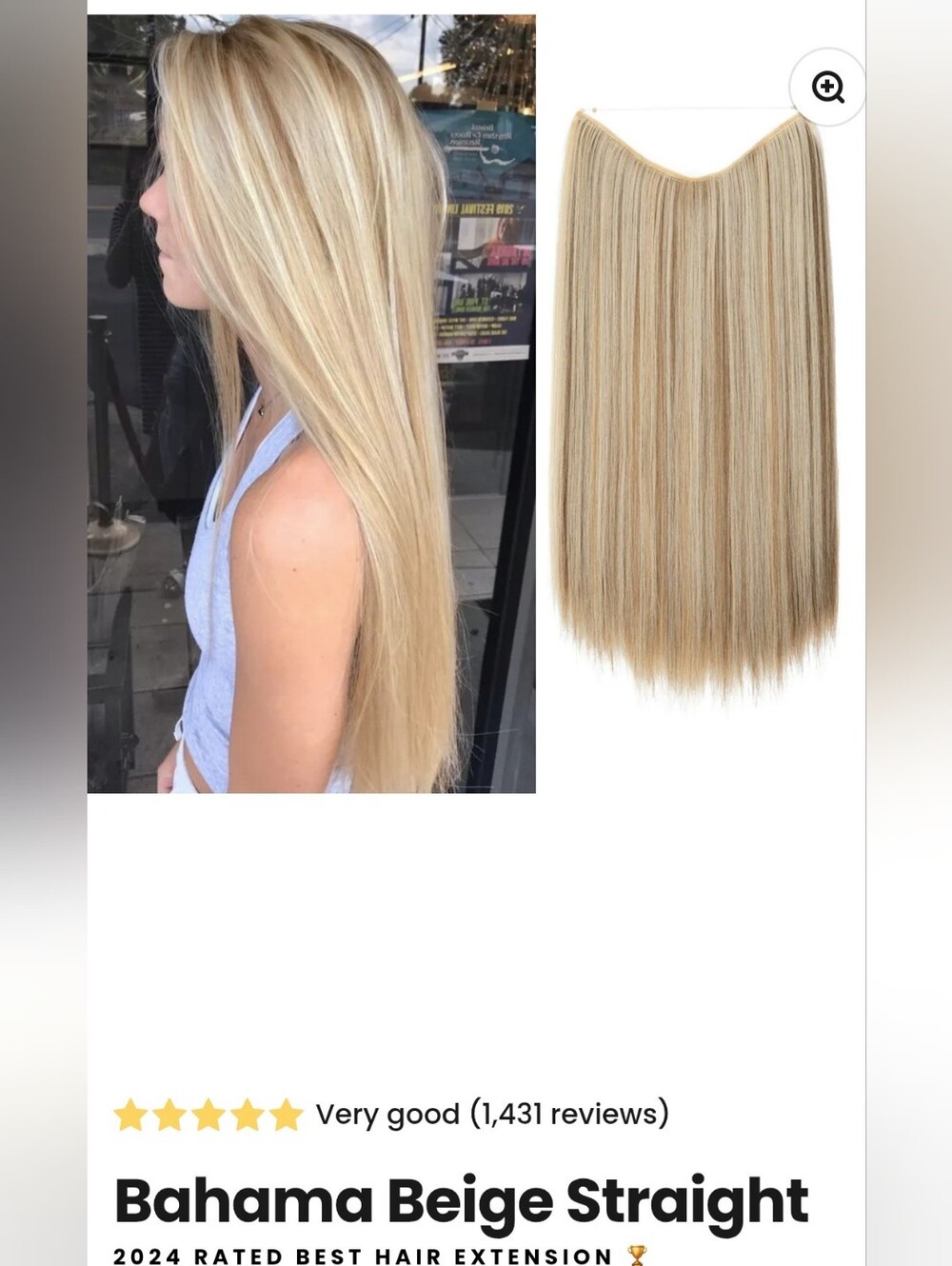 ThatHair Halo Extensions 18" 2 PACK - Picture 2 of 7